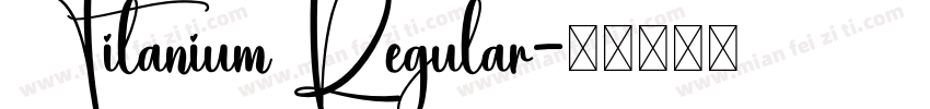 Titanium Regular字体转换